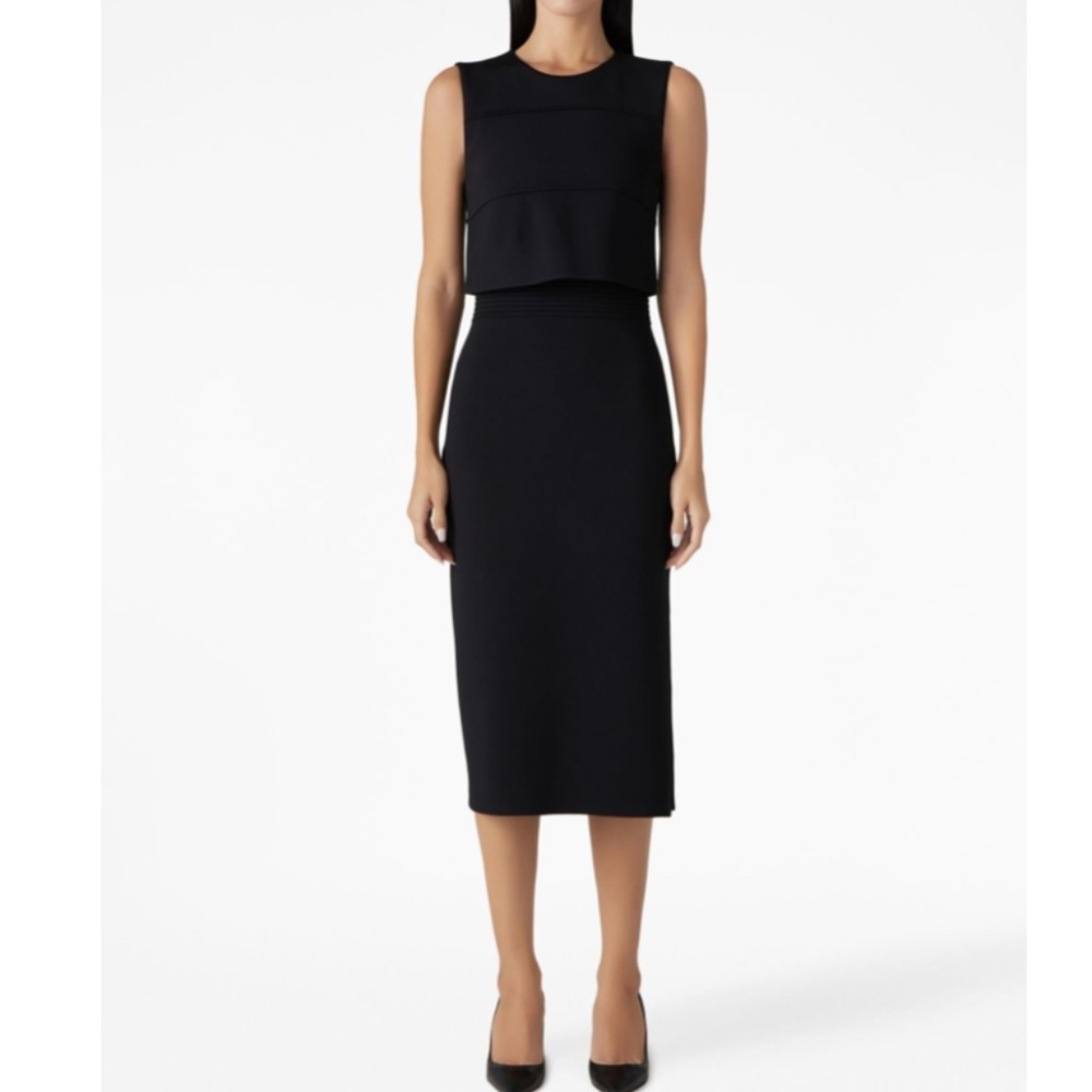 St John TWEED MID-LENGTH DRESS St John